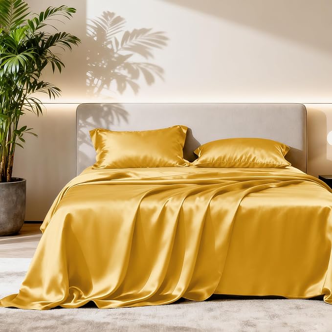 Love's cabin Twin XL Satin Sheet Sets by Lovescabin