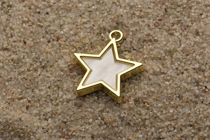 Pack of 20 Shell Charms Gold Plated Pendants Color Retention Pendants - Image 4