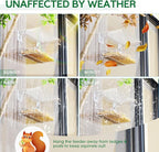 SUNALLY Window Bird Feeder for Outdoors, Outside Wild Bird Watching for - Image 6