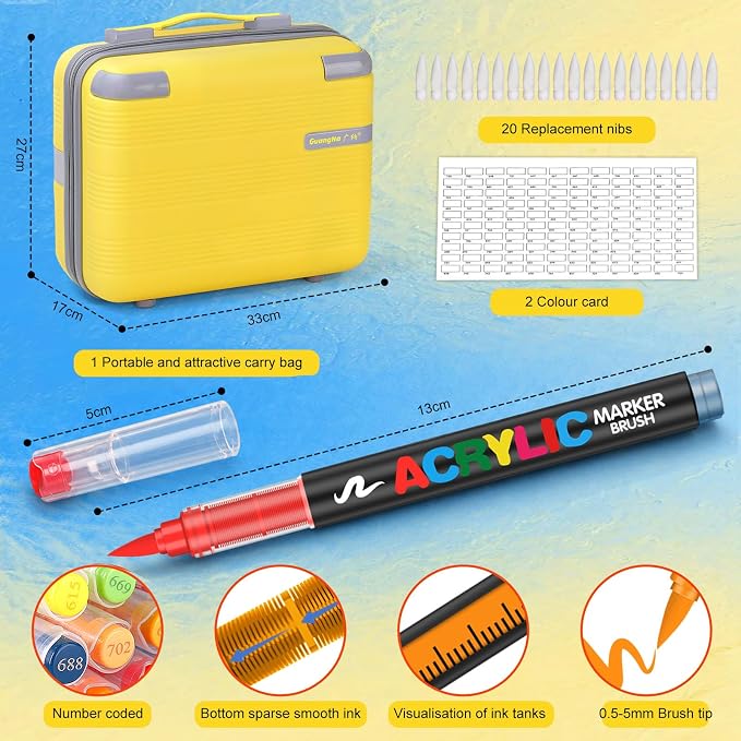 360 Colors Acrylic Paint Markers - Image 3
