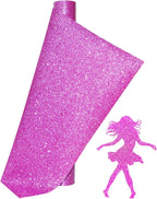 Glitter Heat Transfer Vinyl 12" x 5ft Pink Glitter Iron on Vinyl by LUKGELYAMOFFICIAL