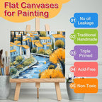 ESRICH 6x6 Canvas for Painting, 24 Pack Canvas Boards Cotton Painting Canvas - Image 3