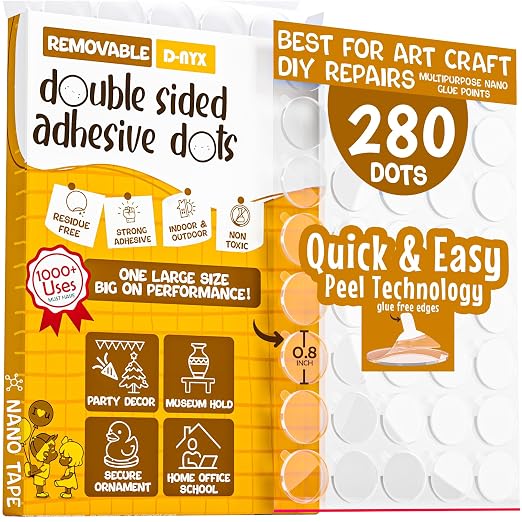 D-NYX Double Sided Tape Sticky Dot Removable Putty No Trace Clear Sticky Tack by D-NYX