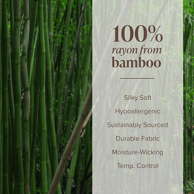 Bare Home 100% Rayon Made from Bamboo Luxury Standard Size Set of 2 Cooling - Image 7