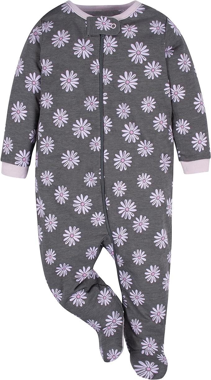 Gerber Baby Girls 4 Pack Sleep 'N Play Footie