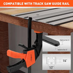 HORUSDY 2 Pieces Strong Hold Track Saw Clamps 6-Inch, Quick Release Track Saw - Image 3