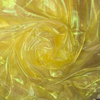 Yellow Iridescent Organza Fabric - Image 9