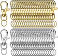 LEOBRO 160PCS Lobster Claw Clasps and Key Rings, Keychain Making kit, Keychains by LEOBRO