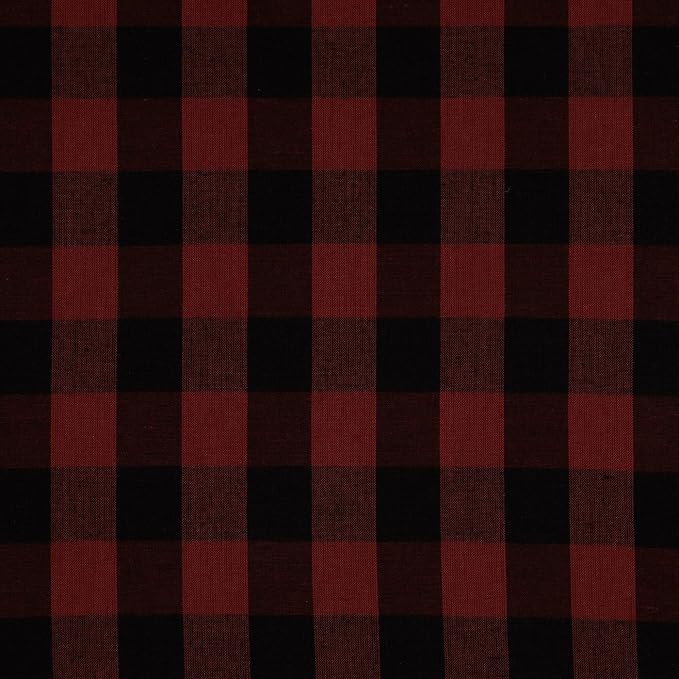 Hobby Lobby Red & Black Homespun Buffalo Check Cotton Fabric, 1 Yard | Precut by HobbyLobby