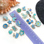 WOCRAFT 40pcs 20 pairs Assorted Enamel Bracelet Charms - Image 5