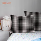 Hobby Lobby Black & White Gingham Homespun Cotton Fabric, 2 Yards | Precut - Image 7