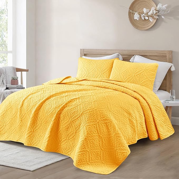 Exclusivo Mezcla Twin Quilt Bedding Set, Lightweight Soft Bedspreads Coverlets - Image 2
