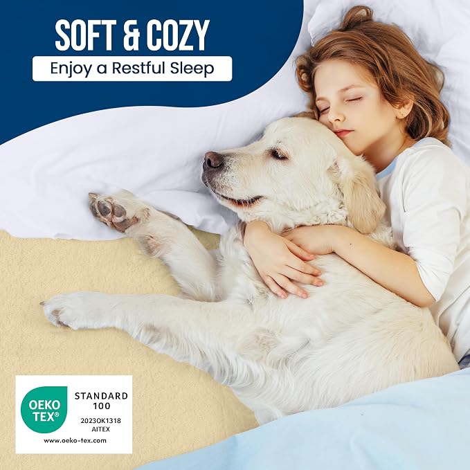 King Size Mattress Protector Waterproof, Premium 200 GSM Terry Mattress Cover - Image 5