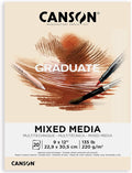 Canson Graduate Natural Mixed Media Pad, 9x12 inch, 20 Sheets | Artist Paper by Unknown