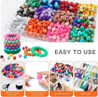 150Pcs Silicone Beads 15mm Mix Color, Bulk Silicone Beads 15mm - Image 4