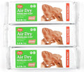 Pepy Premium European Air Dry Modeling Clay Terracotta 3 Pack 2.2 lb Bars by Pepy