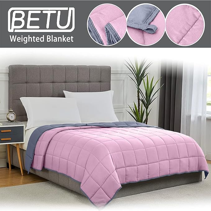 Weighted Blanket for Adults 15lbs, Twin Full Size Cooling Heavy Throw Blanket - Image 3