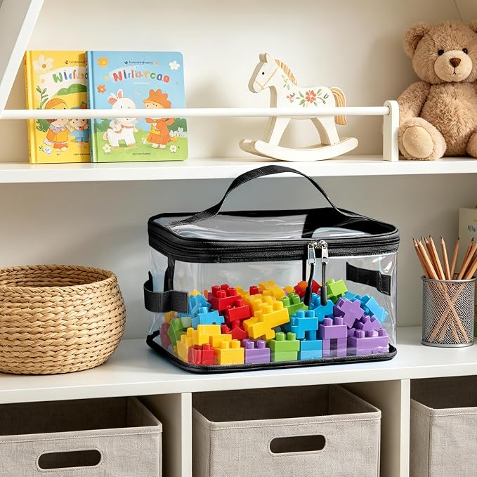 8 Packs Toy Storage Bags, Reusable Clear PVC Board Game Storage, Toy Storage - Image 7