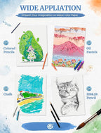 30 Sheets Watercolor Paper 8.5 x 11, Cold Press Watercolor Paper Bulk, 110 - Image 6