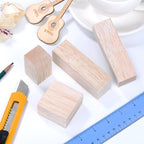 Sumind 12 Pcs Balsa Blocks for Carving 4 Sizes Whittling Wood Carving Kit for - Image 7