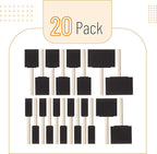 Bates- Foam Paint Brushes, 20 Pack, Wooden Handle | Sponge Brushes - Image 2