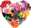 100Pcs Multicolor Foam Rose Heads, Mini Artificial Roses Bulk, Real Touch Fake by Unknown