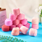 Boutigem 15 Colors 75G Pink Needle Felting Wool Roving, DIY Craft Spinning Wool - Image 4