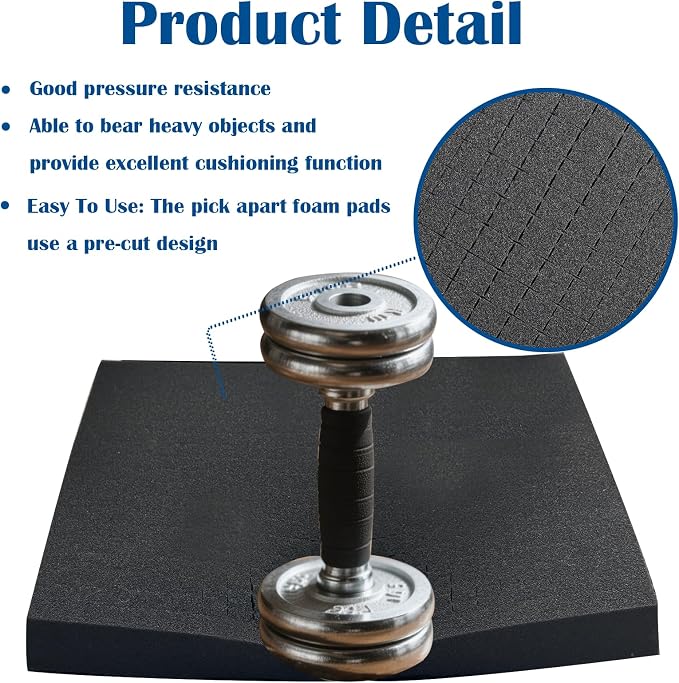 4 Pcs 16 x 12 x 2 Inches Pick and Pluck Foam Inserts - Image 3