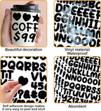 1800 Pieces 20 Sheets Small Letter Number Stickers, 1/2inch Self-Adhesive Vinyl - Image 4