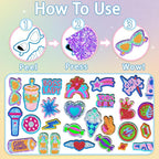 SOOVSY Foil Art Fun Craft Kit for Kids, 200 Foil Sheets, 80+ Foam Stickers - Image 4
