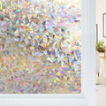 Haton Window Privacy Film, Stained Glass Rainbow Film Decorative Window Clings by HatonHomeDecor