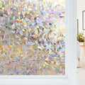 Haton Window Privacy Film, Stained Glass Rainbow Film Decorative Window Clings by HatonHomeDecor