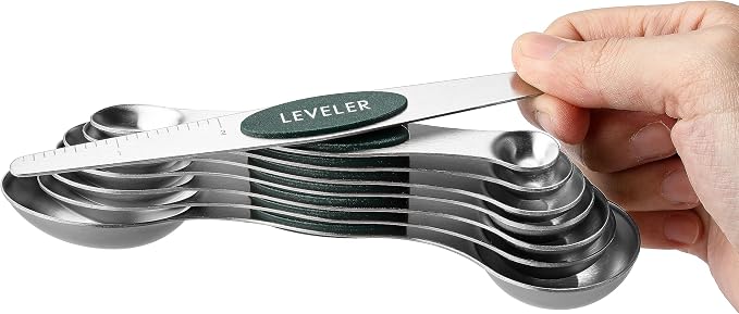 Spring Chef Stainless Steel Magnetic Measuring Spoons Set of 8 - Image 8