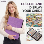 Card Binder 16 Pocket, Premium 1024 Double Sided Pocket Collection Binder - Image 7