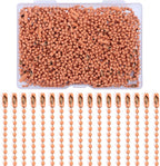 Lemonkey 100Pcs Ball Beads Chains Bulk, 4 Inch Dog Tag Metal Small Chains by Lemonkey