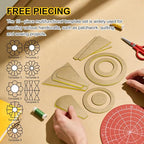 10Pcs Acrylic Quilting Template Ruler Set, Premium Sewing Machine Plate & - Image 4