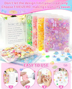 FIVEIZERO 100PCS Cute Slime Charms, Kawaii Flatback Resin Charms | 50+ Unique - Image 6