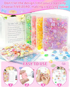 FIVEIZERO 100PCS Cute Slime Charms, Kawaii Flatback Resin Charms | 50+ Unique - Image 6