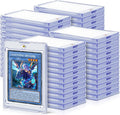 100 ct Magnetic Card Holders for Trading Cards, 35 pt Hard Cards Sleeves Case by Homthy