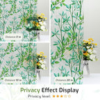 LUTE Stained Glass Window Privacy Film, Leaf Rainbow, 23.6" X 157.4" | No Glue - Image 7