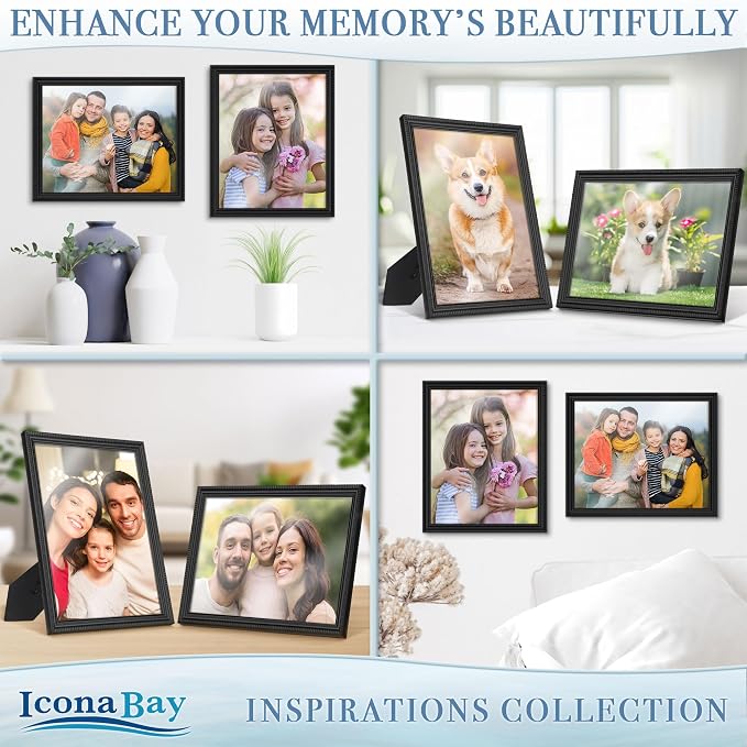 Icona Bay 8x10 Picture Frames, Beautifully Detailed Molding, Contemporary - Image 4