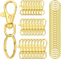100PCS Swivel Snap Hooks with Key Rings, Premium Metal Swivel Lobster Claw by Sucrown
