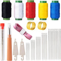 42 Pcs Sewing Tool Set, Big Eye Steel Sewing Needle Kit, Includes Needles by Unknown