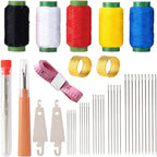 42 Pcs Sewing Tool Set, Big Eye Steel Sewing Needle Kit, Includes Needles by Unknown