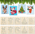 COCHIE 10 Pieces Large Christmas Unfinished Wood Crafts to Paint by COCHIE