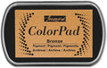 Jacquard ColorPad Archival Pigment Ink Stamp Pads- Metallic Bronze by Jacquard