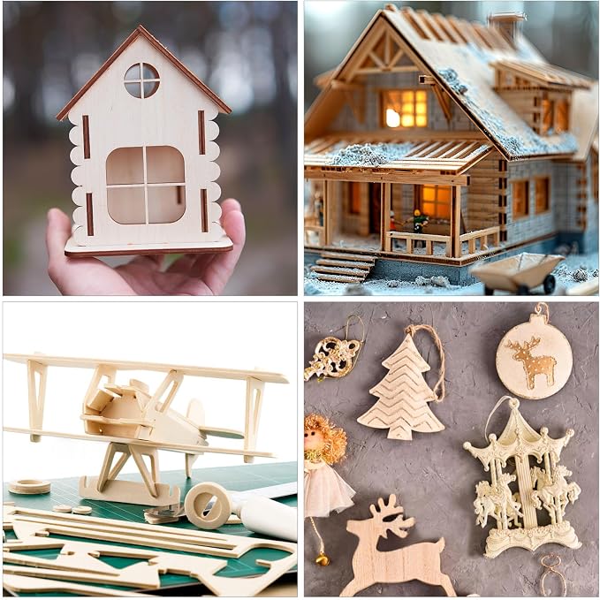 28Pcs 4x6x1/16 Thin Basswood Wood Sheets - Image 7