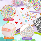 Letter Stickers 1 inch, Self-Adhesive Vinyl Waterproof ABC Letter Stickers - Image 3