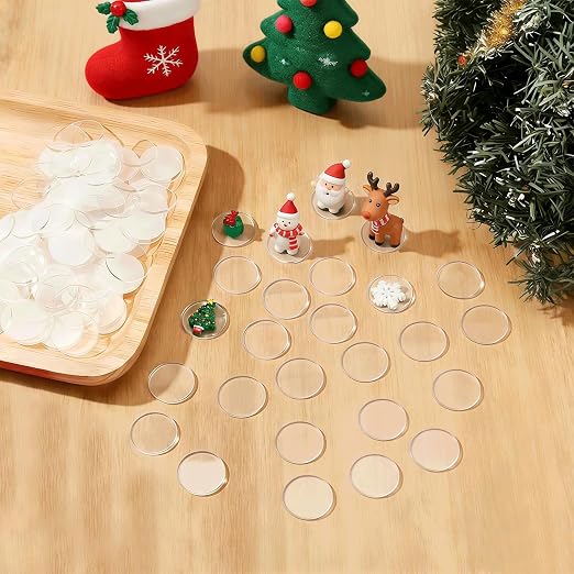30Pcs 1 inch Clear Acrylic Discs Acrylic Circle Blanks | 0.04inch Thick Round - Image 7
