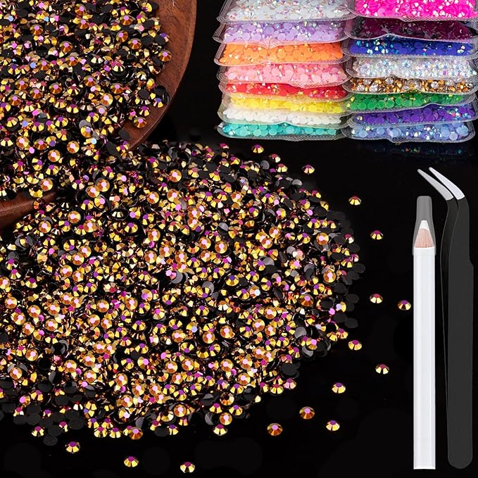 5000pcs 2mm Resin Rhinestones Bulk by BELLEBOOST